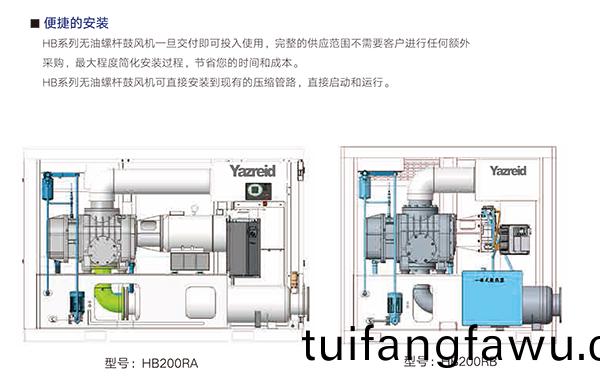 螺桿(gan)皷風機 安裝(zhuang)